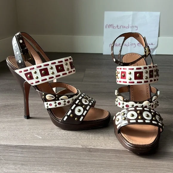 Alaia | Shoes | Alaia Paris Made In Italy 8m 38 African Beads 